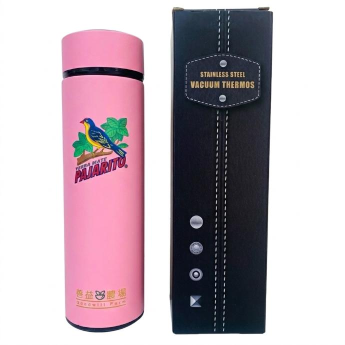 濾泡保溫瓶粉色450ml